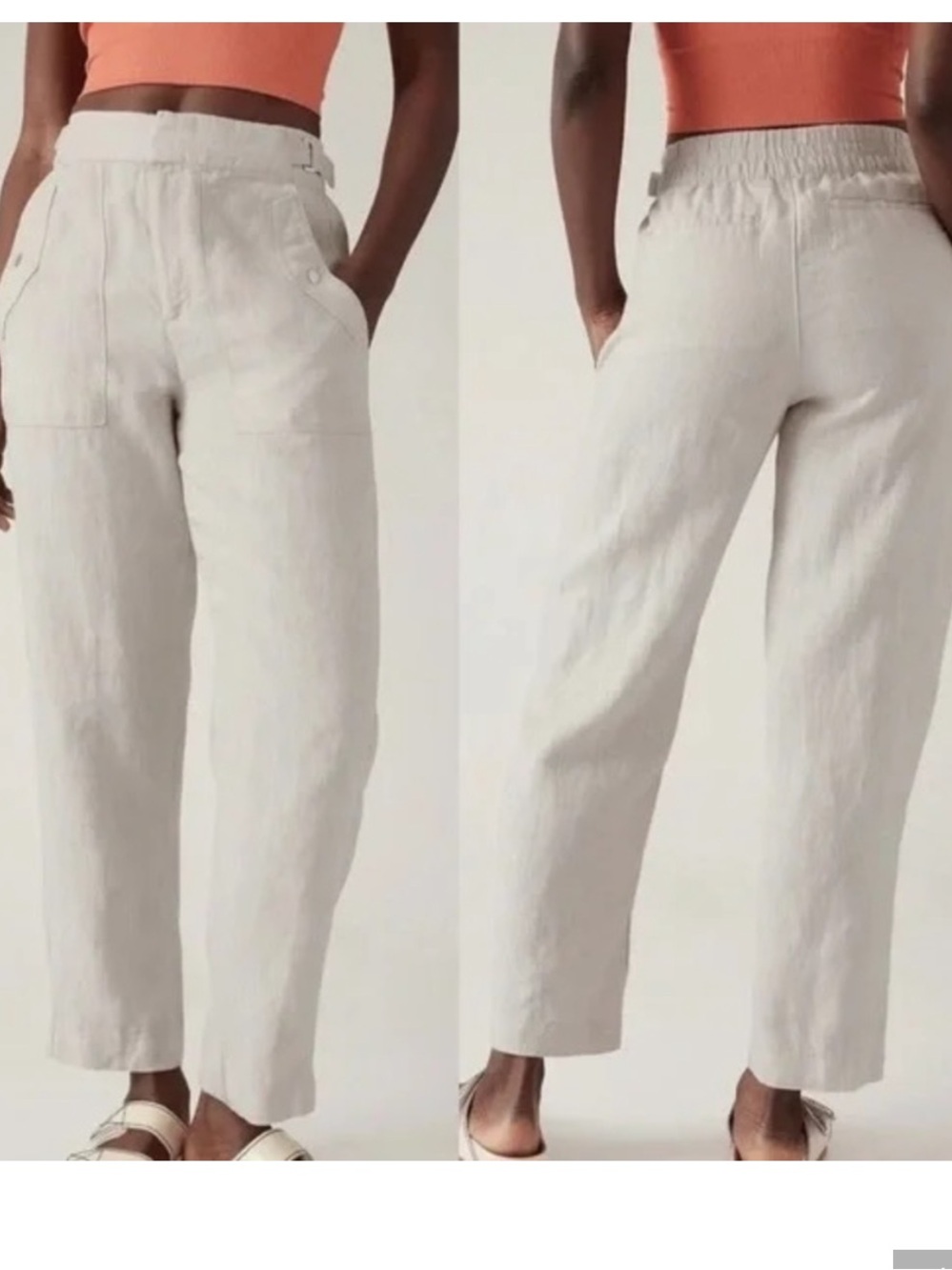 Athleta Voyager Linen Pants Size 2 tall